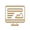 Webdesign - Golden Icon als Monitor