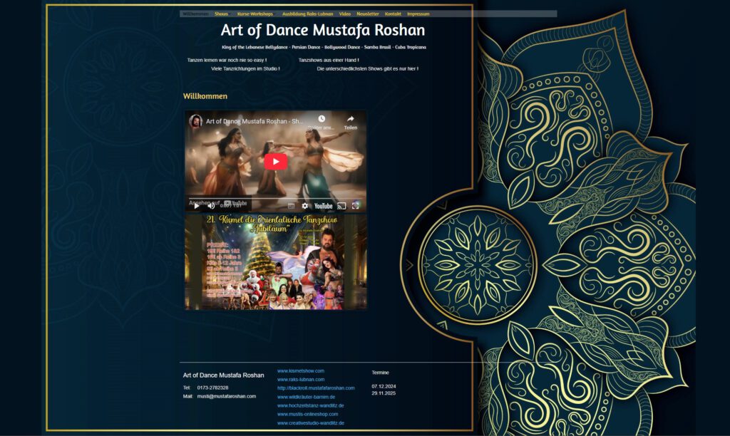 Portfolio - Art of Dance Mustafa Roshan -