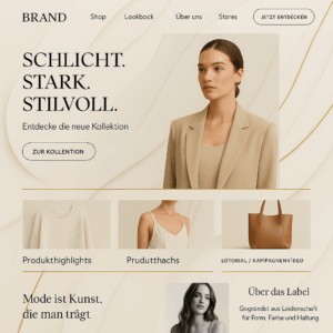 Website Layout Muster - Modelable